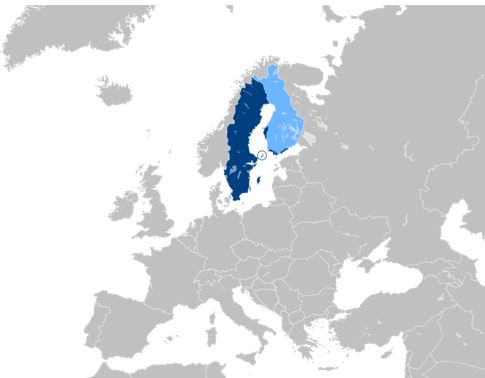 Major Swedish-speaking areas