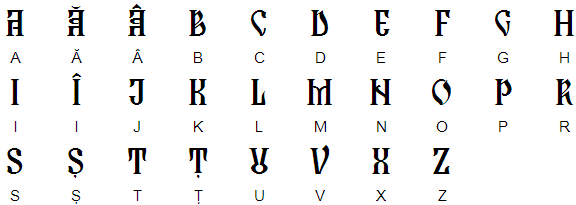 Old Romanian alphabet