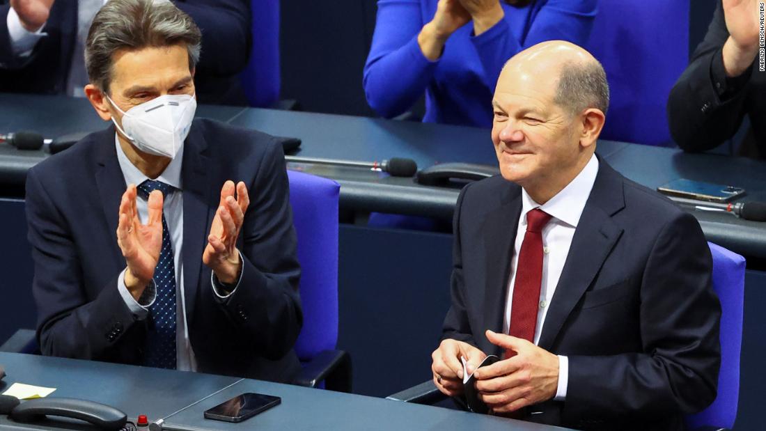 President congratulated Germany's new chancellor, Olaf Scholz